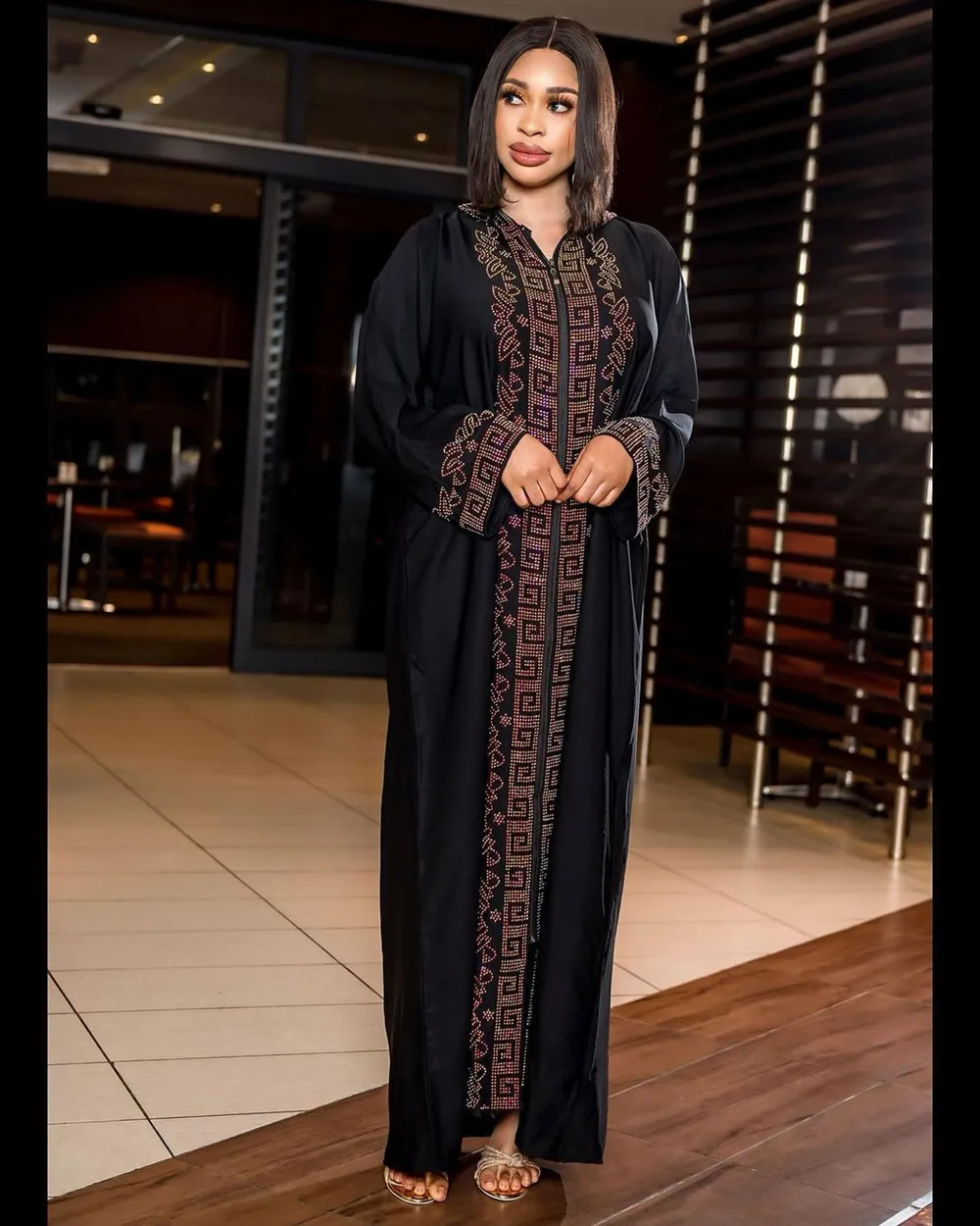 Factory Custom Middle East Luxury Muslim Abaya Clothing Dress Turkey Indonesian Women Islamic Abaya