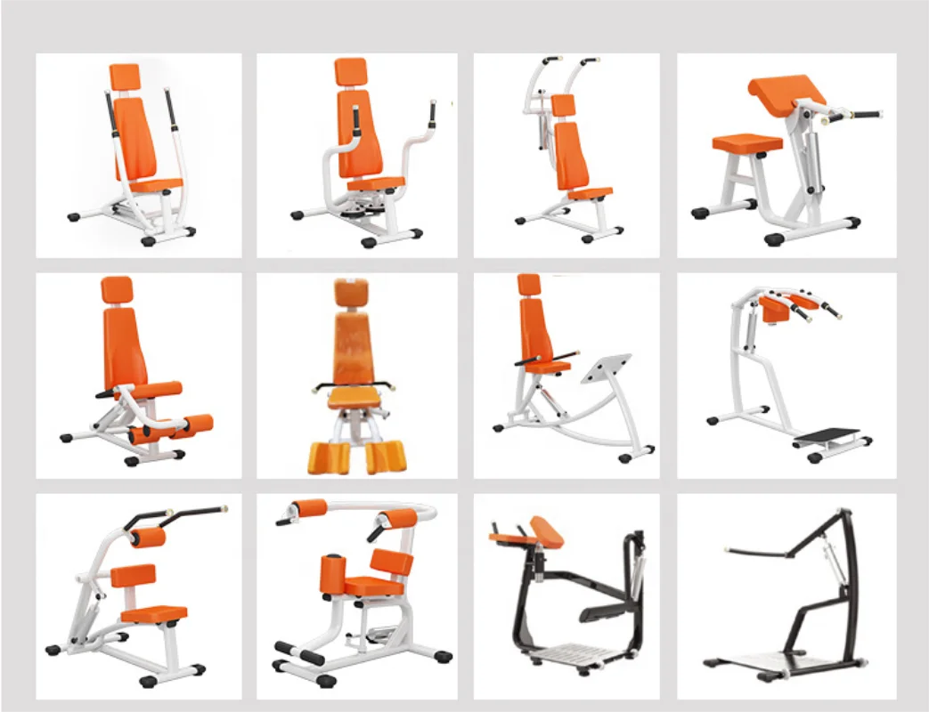 Home Quality Sitting Chest Press Hydraulic Cylinder Fitness Equipment Adjustable Chest Press Row Machine