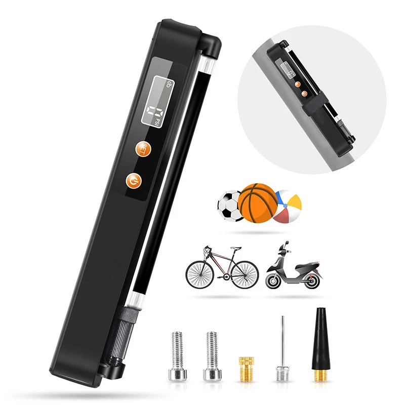 High-Pressure Mini Portable Electric Bicycle Pump Electric Bicycle Pump  Bike Pump Electric Electric Bike Tire Inflator