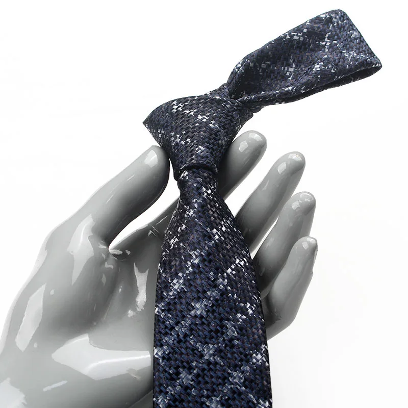 Wholesale High Quality Woven Jacquard  Small Pattern Style Polyester Blend Ties For Men