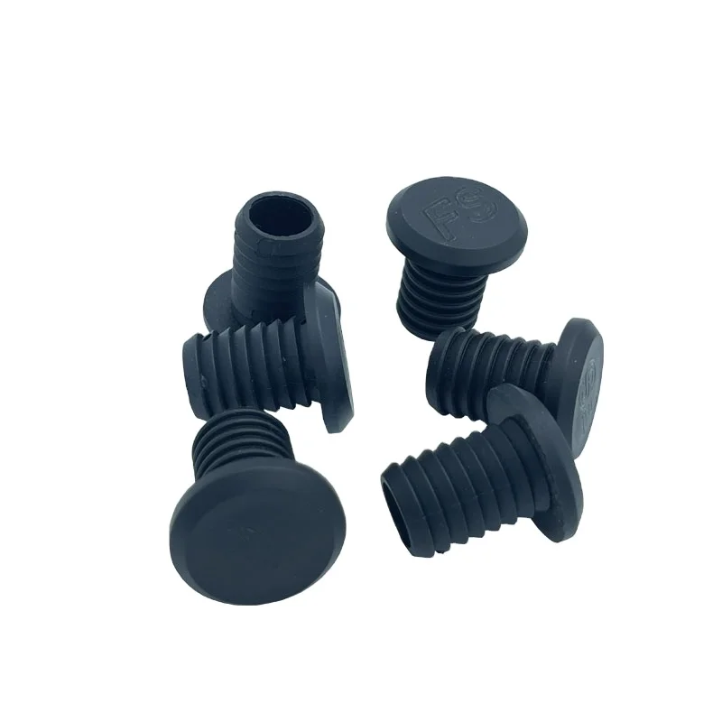 2024 Silicone BMX Bicycle grip plastic Handle End Plug accessories can be customized multicolor optional accessories