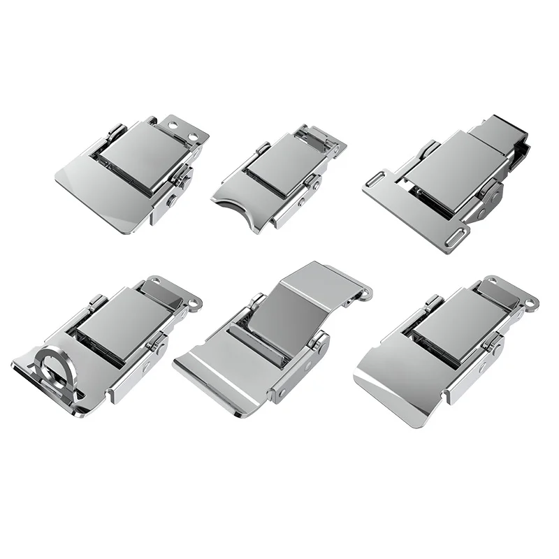 Factory SUS304 SUS201 Steel material Tool box Equipment case Spring loaded Metal Toggle latch Toggle Clamp Lock hardware