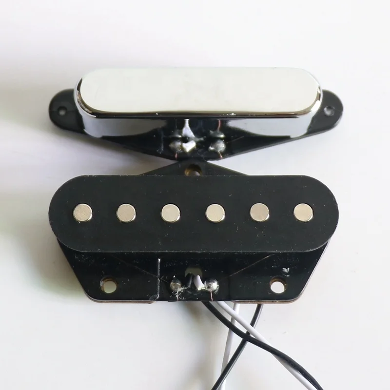 Donlis Prewired White pearloid TL Guitar Pickguard Assembly Wired With Ceramic Pickup Sets And Assmebled Control Plate