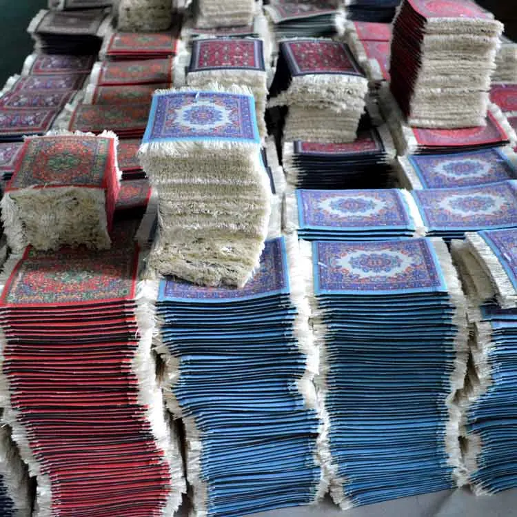 2021 Hot Sale Oriental  Style  Carpet Cup Mat Coaster for Drinks
