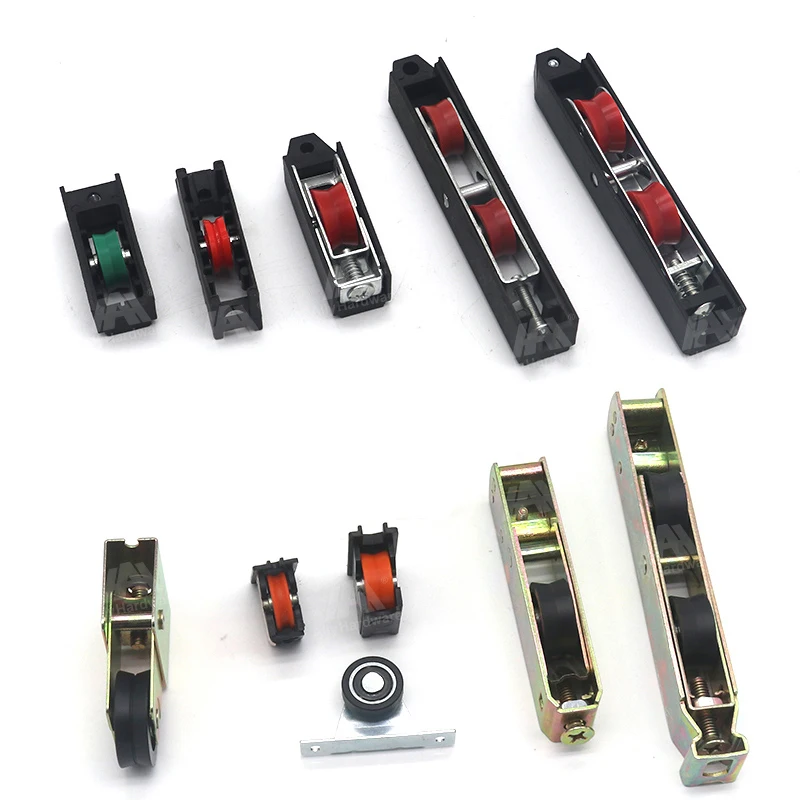 Single double slide window roller aluminum double wheel