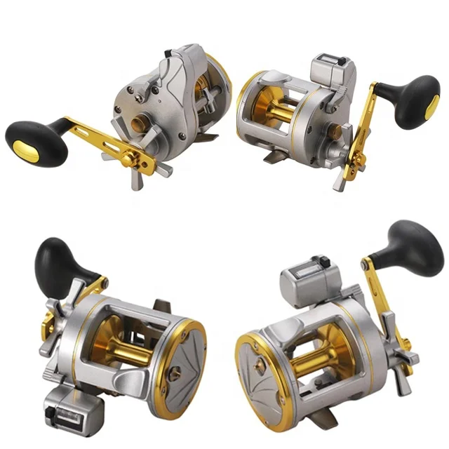 Trolling Reel Angelrolle Aluminum CNC Saltwater Big Game Fishing Reel Molinete Pesca Conventional Jigging Reel