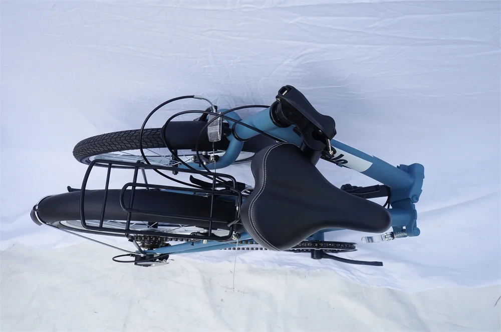 Cheap and beautiful folding bike, easy to carry, shimano 6SPPED derailleur, is the best choice for travel folding bike