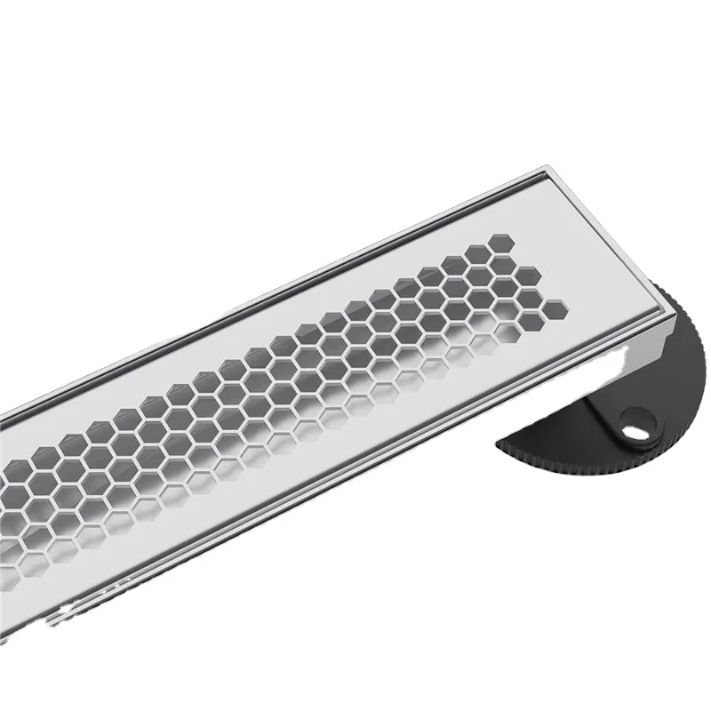 LEXI SS 316 Hair Catchers Rectangle Floor Linear Shower Drain Stainless Steel