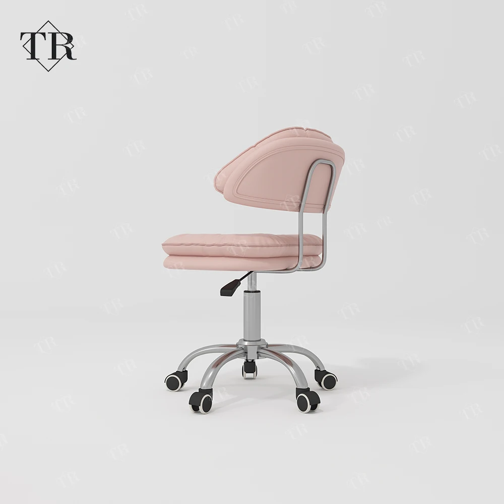 Turri Nail Shop Manicure Combo Leather Manicurist Nail Technician Rolling Wheel Chair Set Manicure Chair Stool Set With Tripod