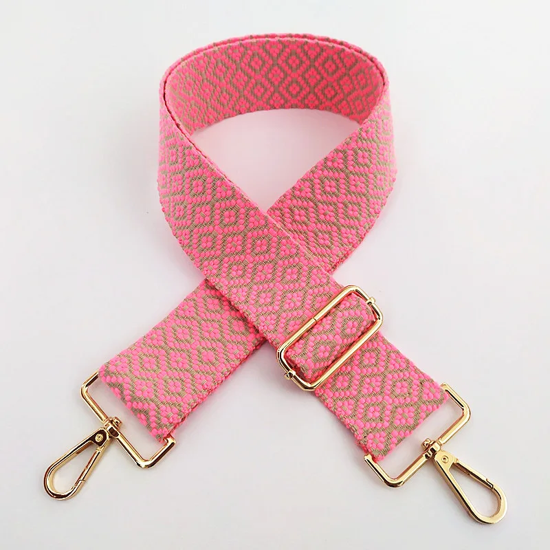 2024 Hot Selling Handbag&Purse Strap Jacquard Woven Guitar Style Replacement Strap Wide Adjustable Stripe Strap