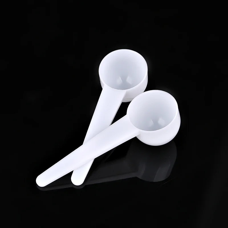 15ml White Transparent Round Scoops plastic measuring spoon scoop For Milk Powder Tea Salt