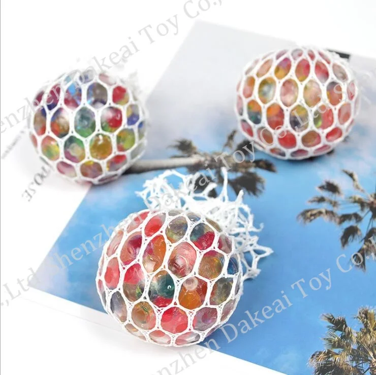 Colourful Star Mesh Ball Stress Glowing Exquisite Grape Toy Anxiety Relief Stress Ball Toy