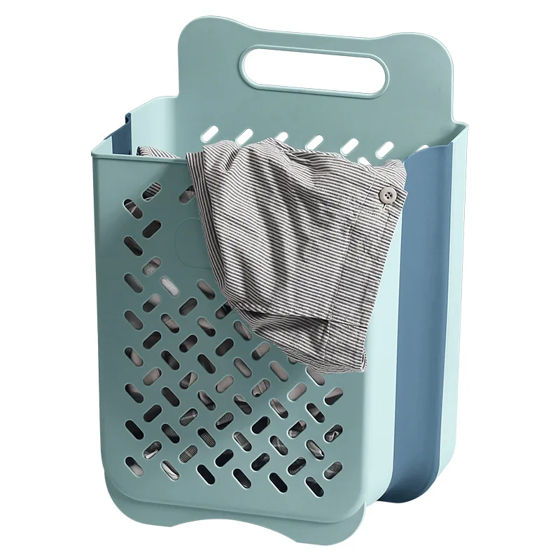 folding clothes storage bin stand laundry basket large dirty clothes storage bucket laundry hamper basket collapsible plastic la