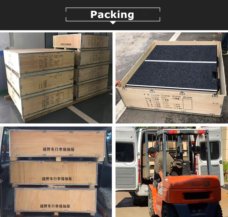 Truck Cross-Bed Tool 4X4 Auto  Auto Closing Car Aluminum Storage Drawer With Lock And Unlock