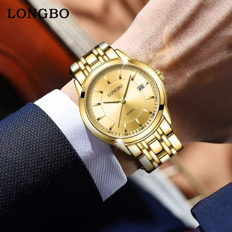 LONGBO custom watches luxury women, men wrist watches genuine leather brand ,led digital watches prices for men women waterproof