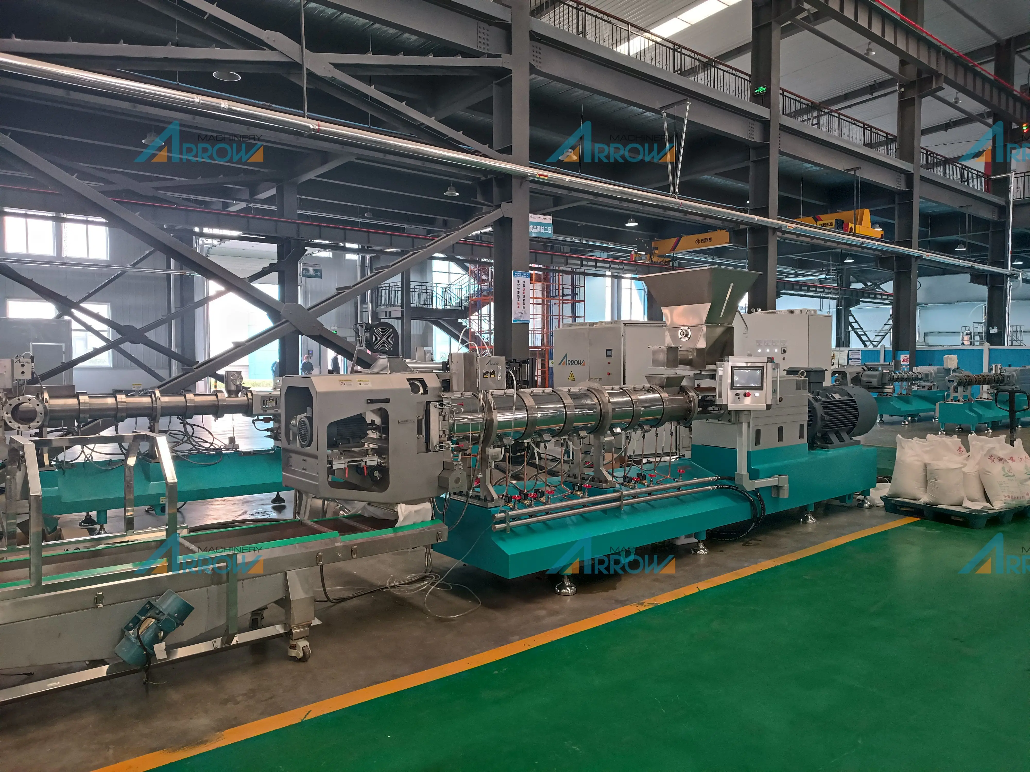Shandong Arrow Full automatic machine to make Food Extruder breakfast cereal Cornflakes Production Making Line machinery