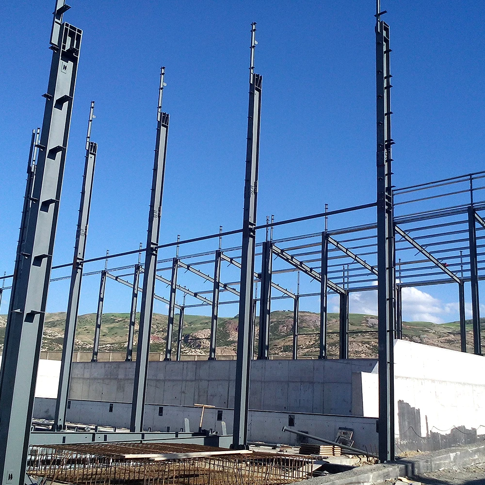 Light weight steel structure building durable designed manufactured industrial zone park plant workshop factory