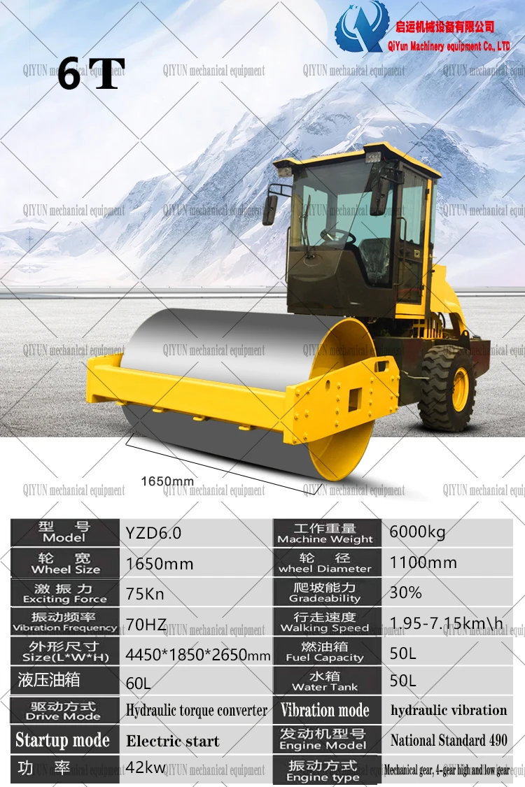road roller 2.5 t asphalt vibratory roller 2 ton road roller battery for road roller