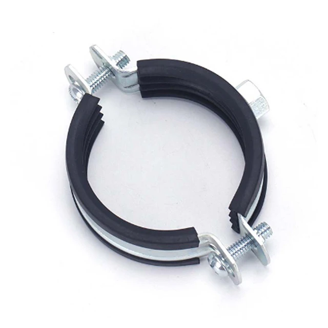 Pipe clamp Manufacturers direct wholesale  pipe clamp  carbon steel  zinc plated various sizes