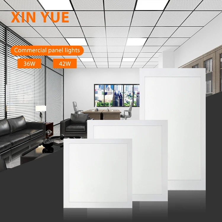 2x2 2 X 4 600x600 60x60 60x120 48w LED Light Panel Ceiling Drop 120x60 LED Panel Light for Supermarket Office Hospital