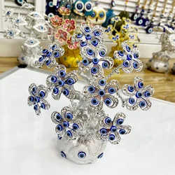 Other Decorative Flowers and Plants Grab Bag Blue Evil Eye Lucky Gift Turkish Eye Tree of Life Office Home Decor
