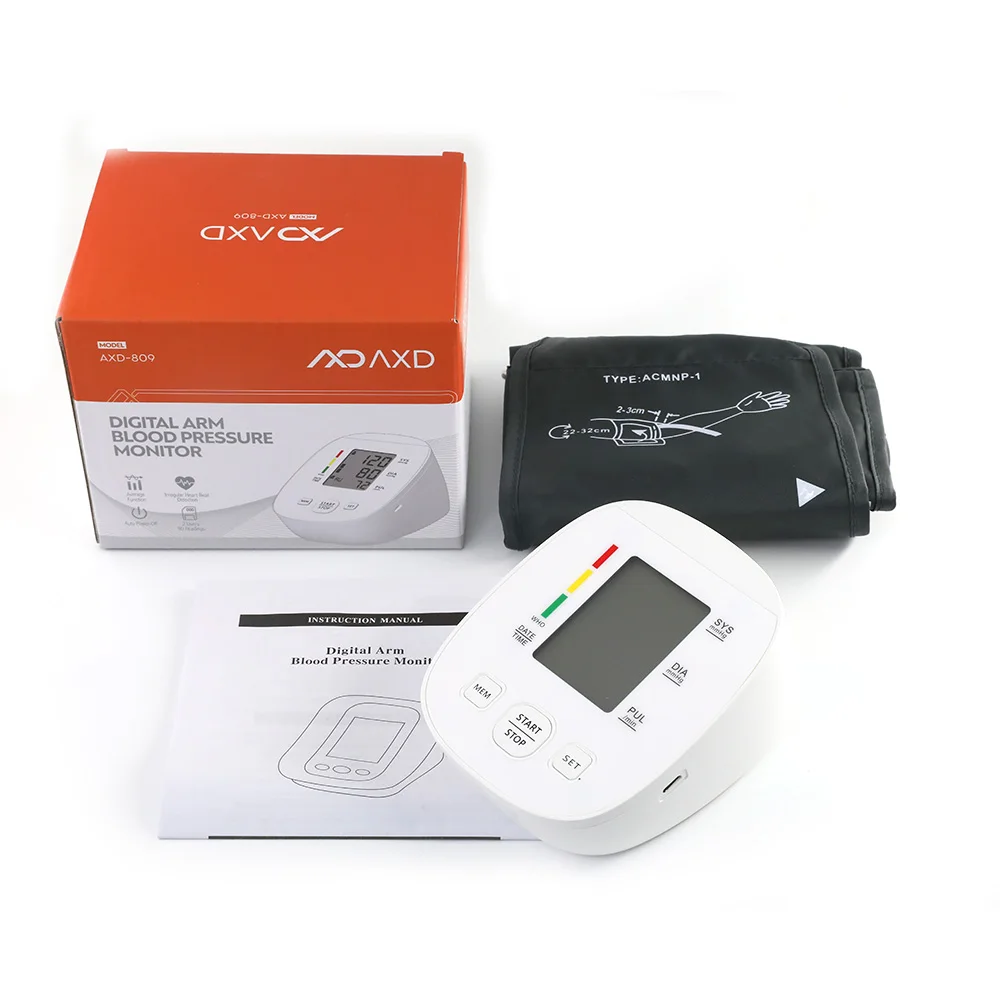 AXD Care AXD-809 Factory CE Hot Selling Cheap Price Electronic Blood Pressure Monitor Arm