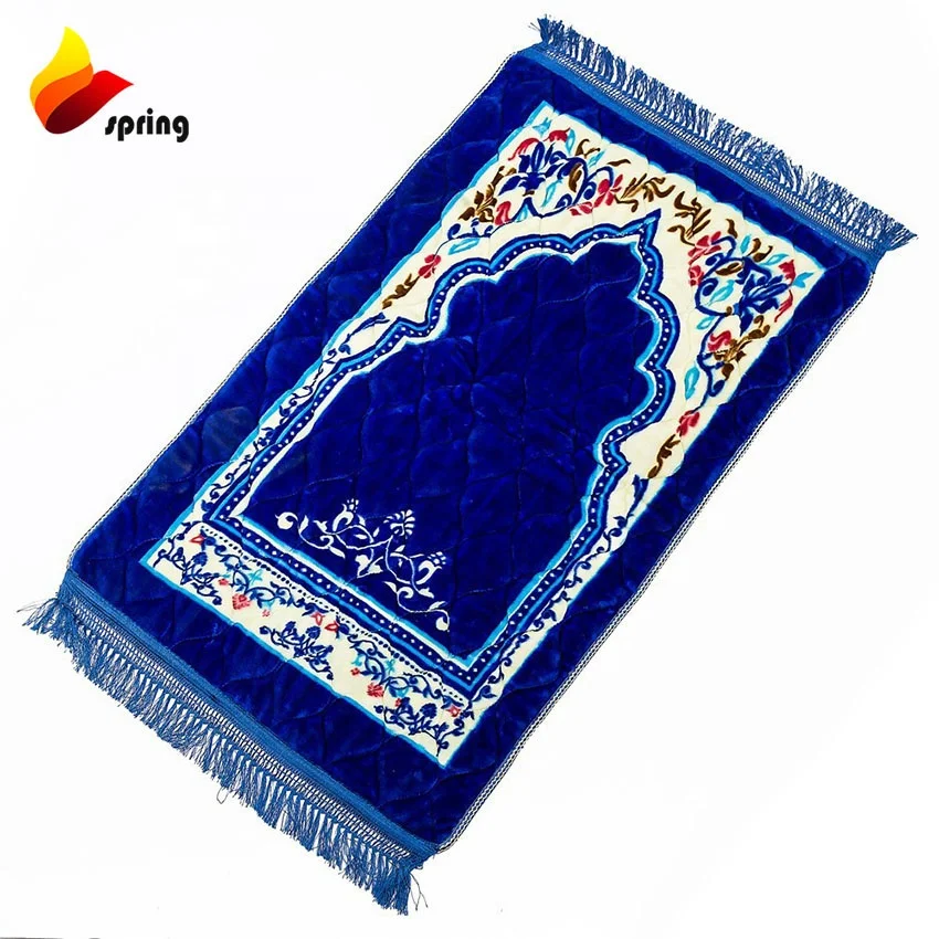 Factory Islam Prayer Rug Sejadah Mat Thicker Carpet Mosque Indoor Washable Muslim Prayer Mat