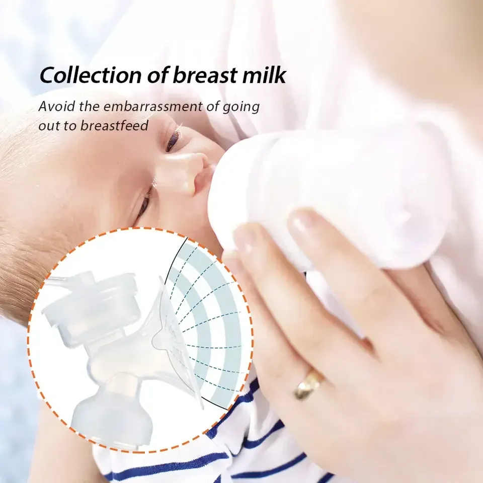 Hot sale Quiet Milk Extractor Smart Screen Rechargeable Electric Portable Mother Feeding Hands Free Electric Pump