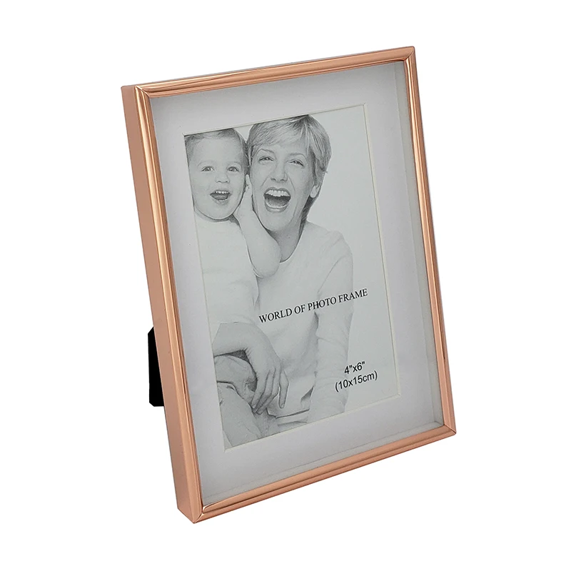 Rose Gold Picture Frame Silver Plated Shadow Box Photo Frame