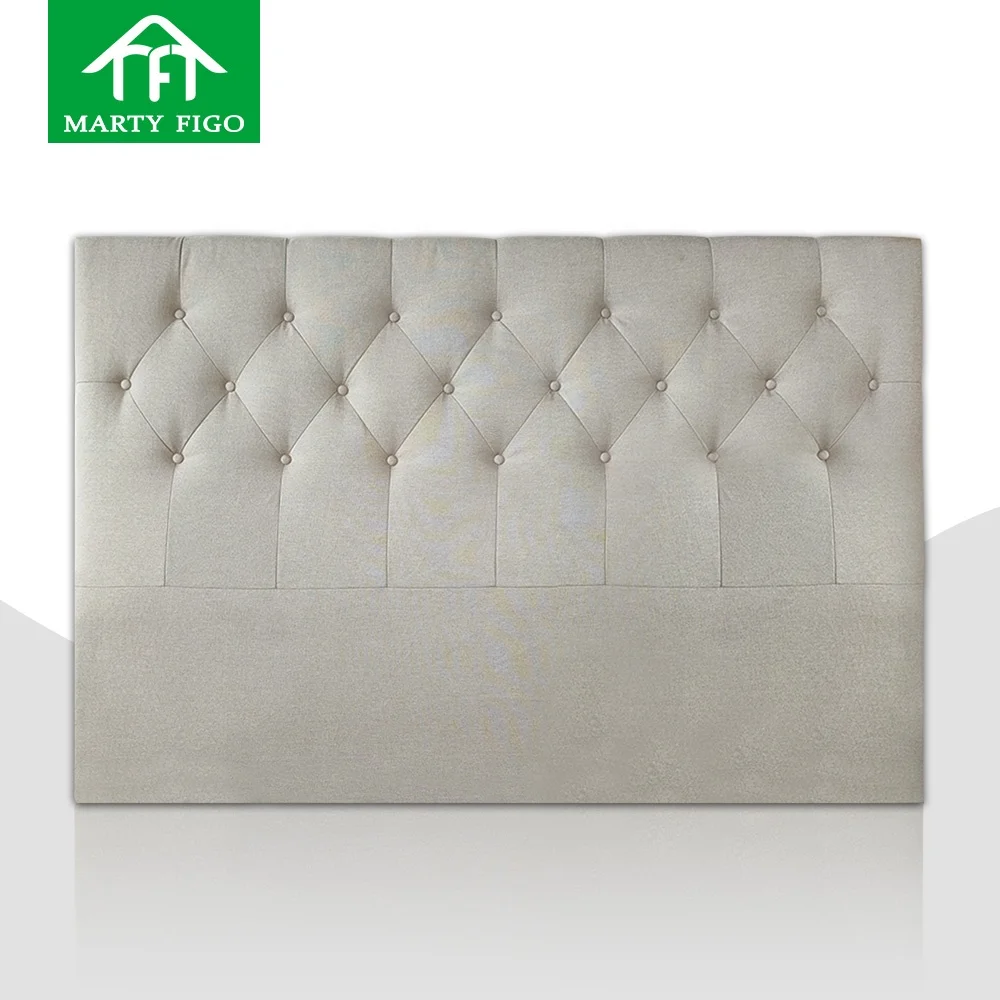 Factory OEM online king queen size modern panel headboard for bed solid wooden cushion padding upholstered bed frame headboards
