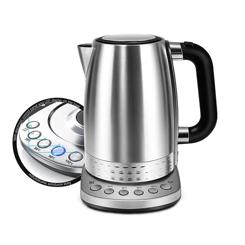 1.7L Electric Kettle Tea Coffee Thermo Pot Appliances Kitchen Smart Kettle With Temperature Control Keep-Warm Function