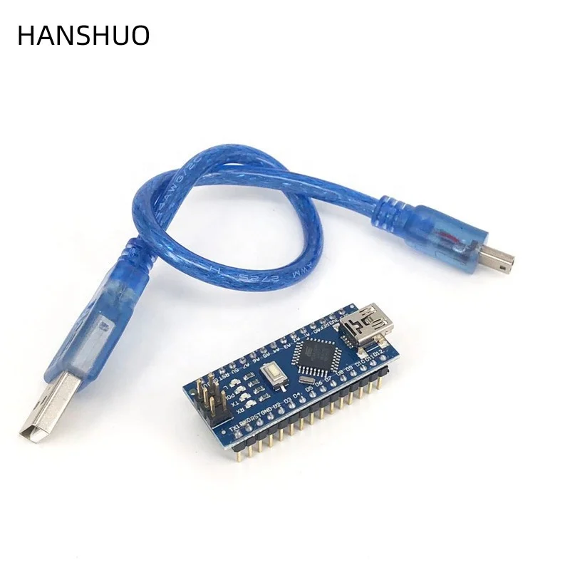 10PCS/LOT  Nano 3.0 controller compatible for arduino nano CH340 USB driver with CABLE NANO V3.0 ATMEGA328P