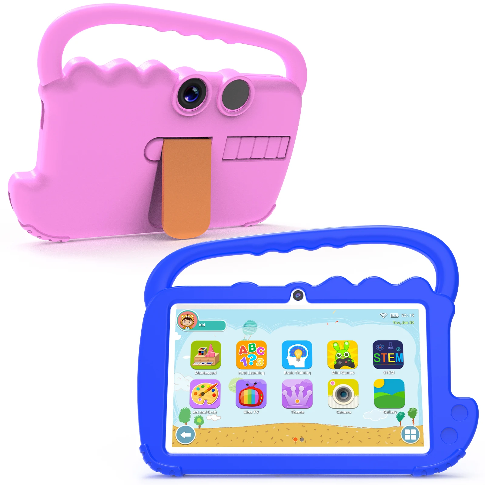 Hot Sale Kids Educational  Learning Education 7 Inch Kids Playing Games Android Tablet PC