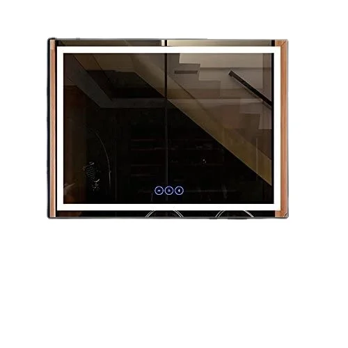 Vertical LED Backlit Bathroom Mirror Wall Mounted Lighted Vanity Mirrors Smart Bathroom Mirror with Defogger Dimmer