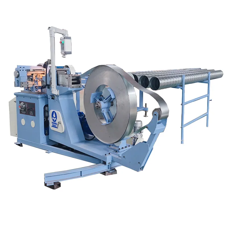 Automatic Spiral Air Duct Making Machine, Round Ventilation Pipe Former, Galvanized Wind Conduit Maker without Expanded Wings