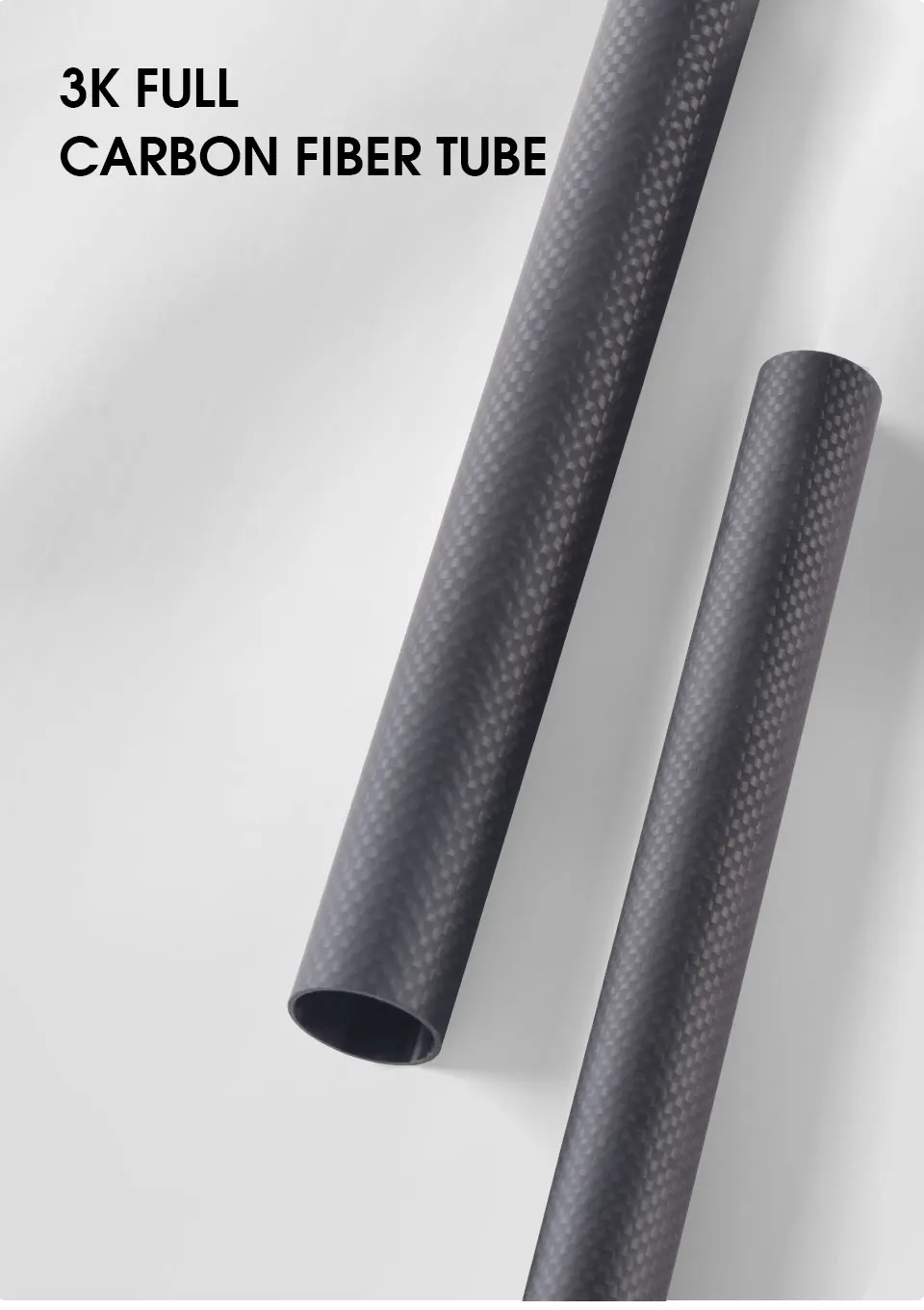 High quality 3k twill plain weave square octagon oval round carbon fiber tubes High quality Carbon Fiber oval tube