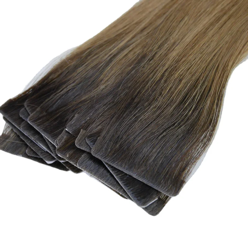 Cuticle aligned  injected tape hair extensions
