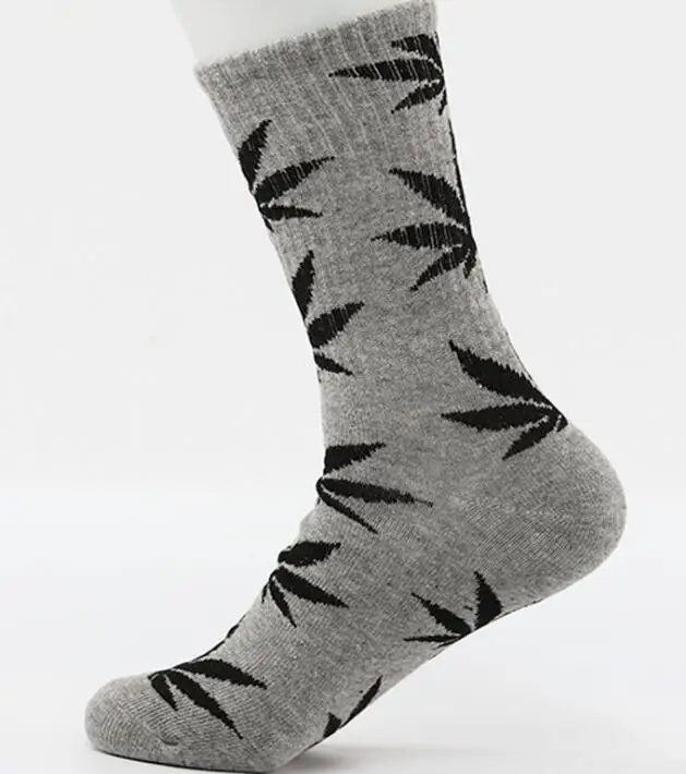 Winter high Quality Harajuku chaussette Style Weed leaf Socks For Women Men Hip Hop Socks Custom
