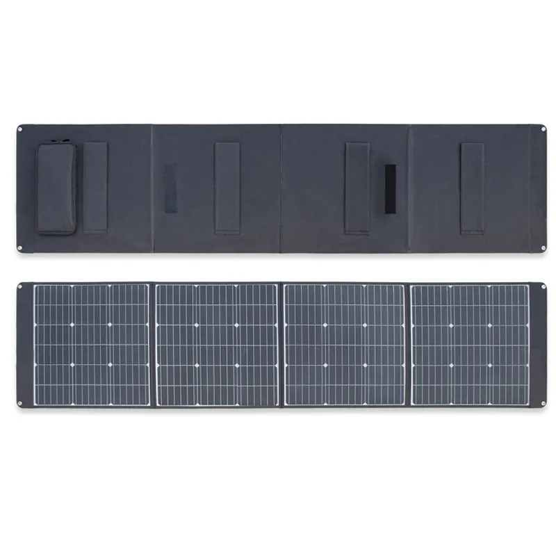 150W foldable solar panel with kickstands QC3.0 USB-A Type-C for Jackery Rockpal Goalzero Suaoki Power generator most station
