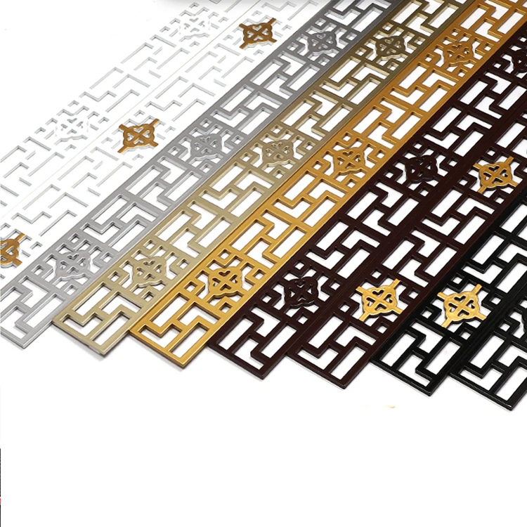 Self Adhesive Mirror Border Stickers For Home Hotel DIY Decor