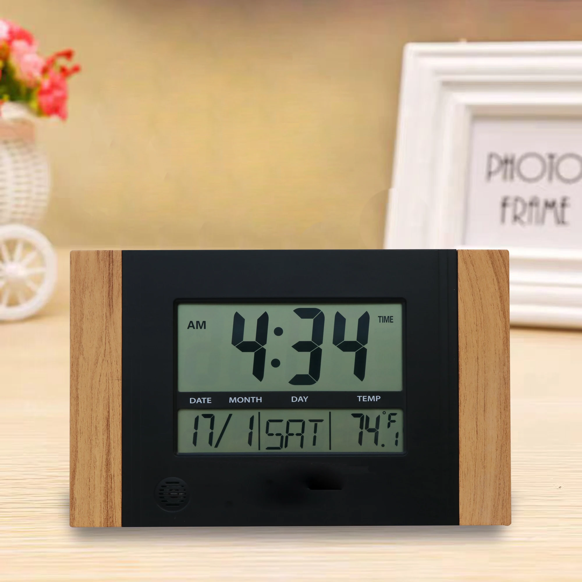 Large home multi-functional large LCD table clock selling can be customized digital alarm clock