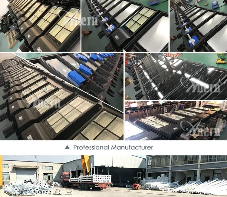 Anern all in one outdoor solar street light 200w