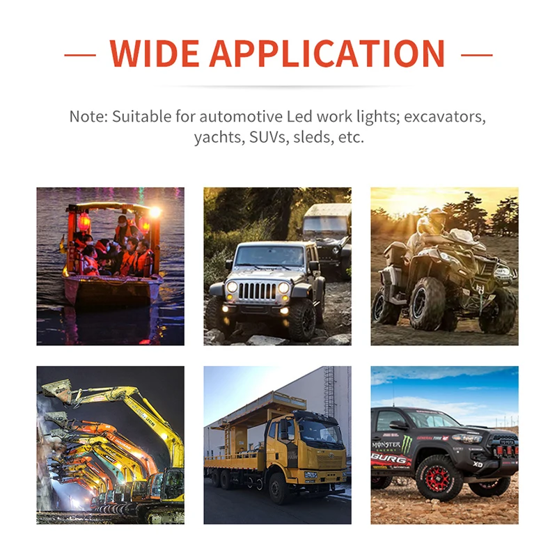 Led Pod 4x4 light Offroad Driving Flood Light 3 Inch 40W Super Bright Waterproof Bumper Work Auxiliary Lights For Car Truck ATV