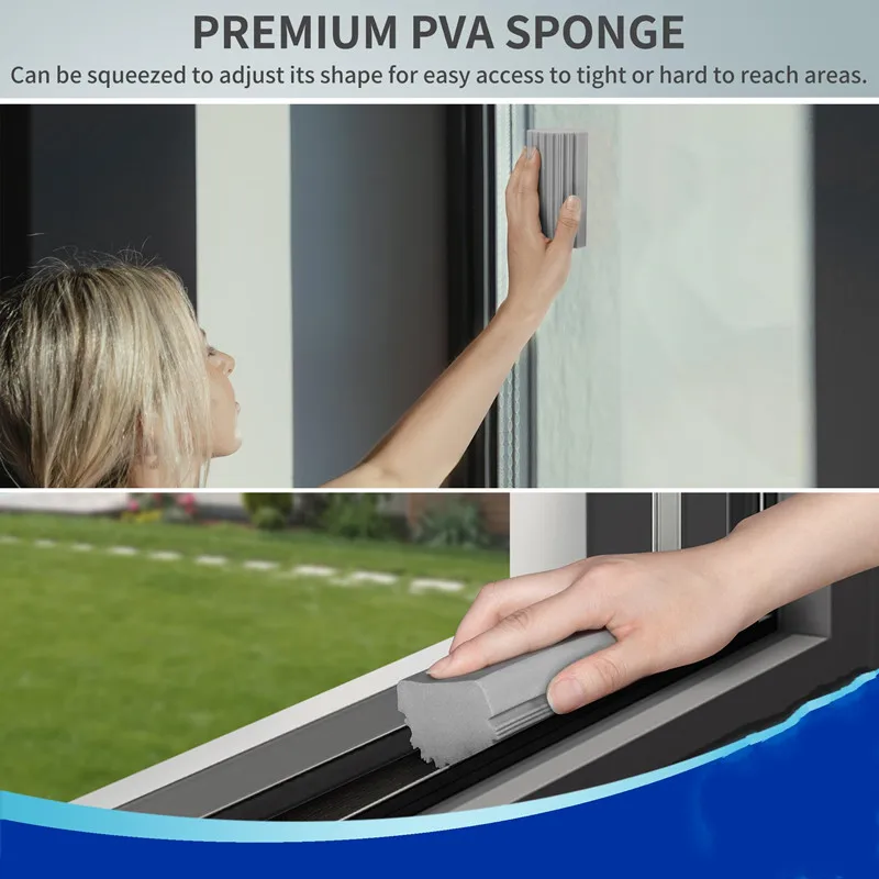 Hot Sale Kitchen PVA Sponge Car Wash Cleaning Sponges Eco Friendly Polishing Scouring Pad Roll Shape Sponge