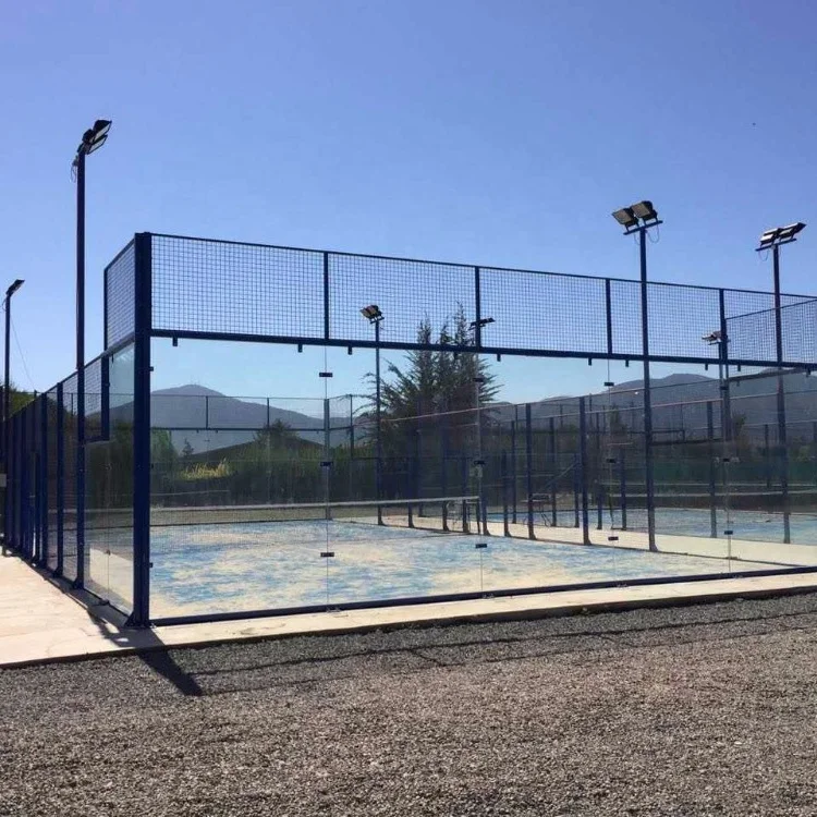 JSMC Supply 2024 New Design Padel Tennis Court Panoramic Sports equipment Paddle Tennis Court with roof