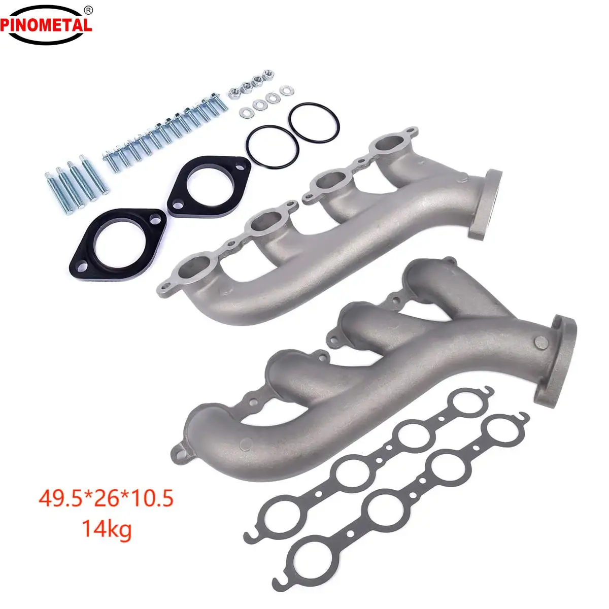 LS Swap чугунный выпускной коллектор 9988-R-BLEM совместим с Chevy LS1 LS2 LS3 4.8L 5.3L 6.0L
