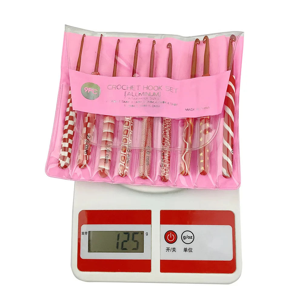 Crochet Hook Set Ergonomic Soft Grip Crochet Handles Yarn Knitting Needles for Arthritic Hand Knitting Needles Crochet Hook