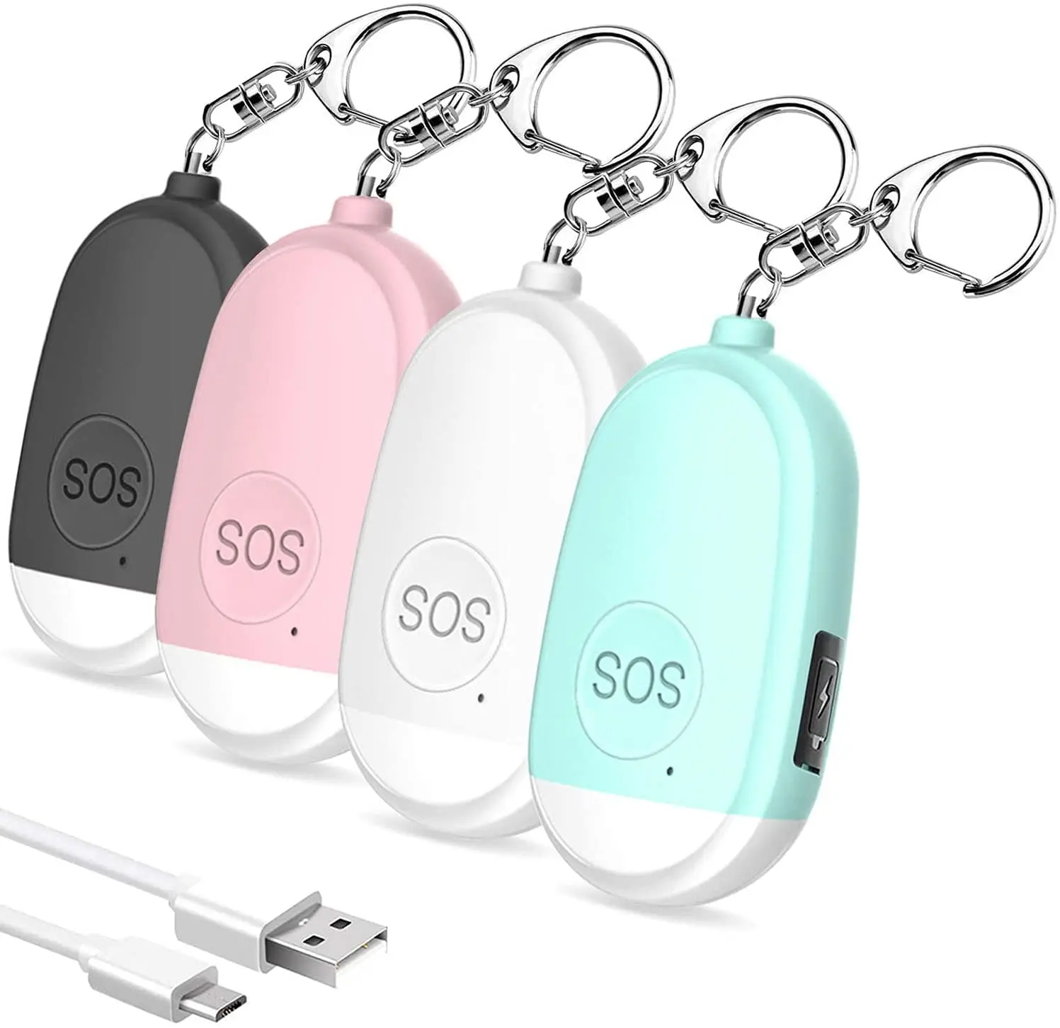 mazon Hot Selling Low Price Keychain Alarm Personal Safety Protection Portable Mini Emergency SOS Attract Attention Strong Light