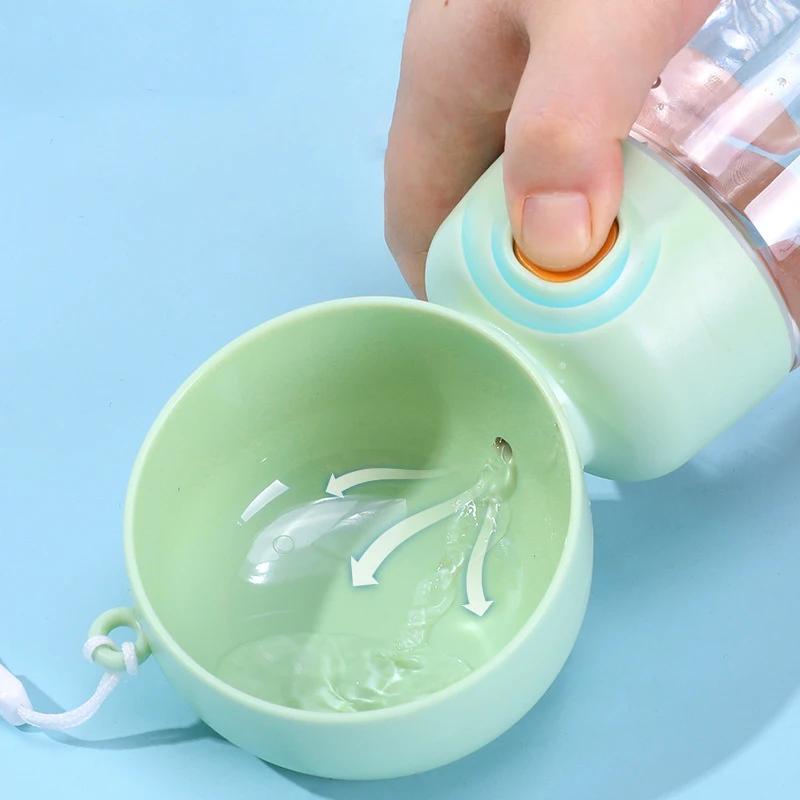 Популярная собачья миска для домашних животных кормушка кошек вода путешествий 2 в 1 бутылка чашка собачьего корма моющаяся Съемная собак