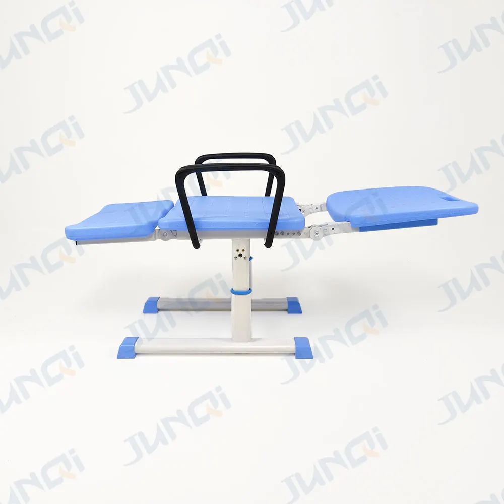 Junqi school furniture design wooden top Lie down student desks and chairs